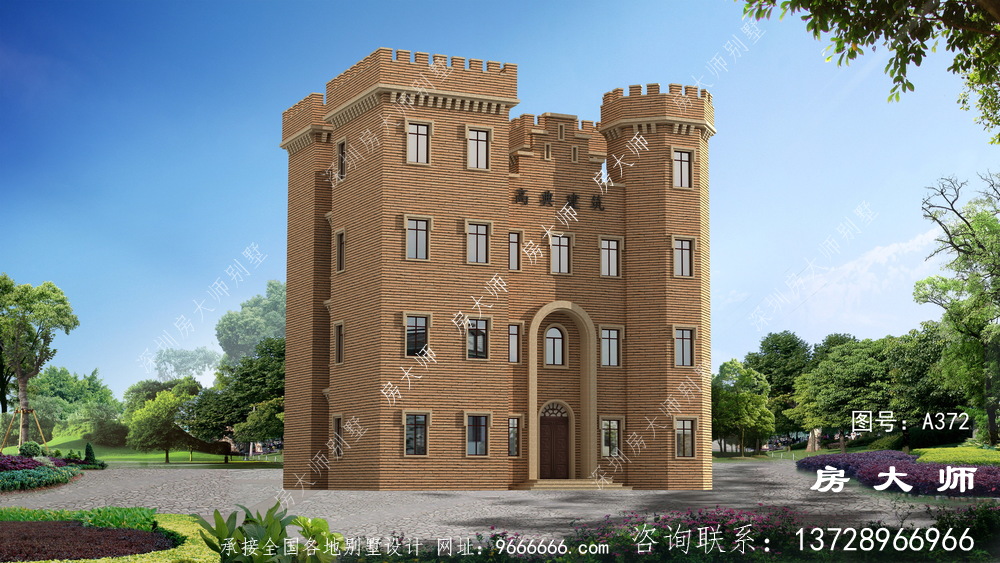 回到家乡建造四层西式城堡别墅豪宅，全村最美