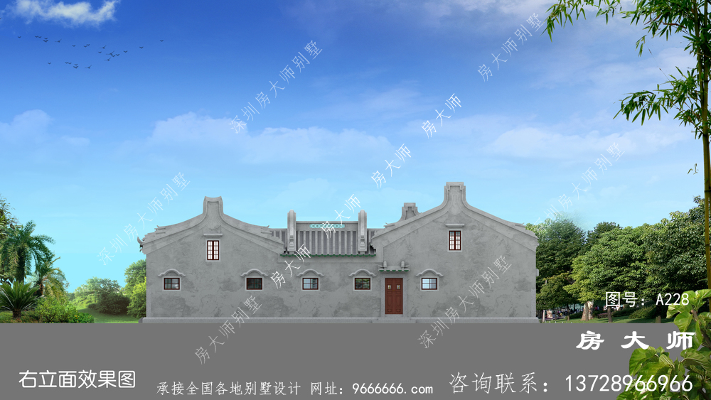 中式别墅四合院 ，全村都会夸建的好！