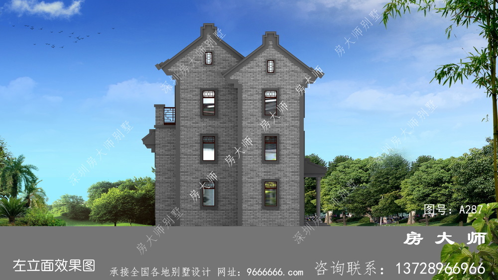 中式风格私人别墅设计效果图
