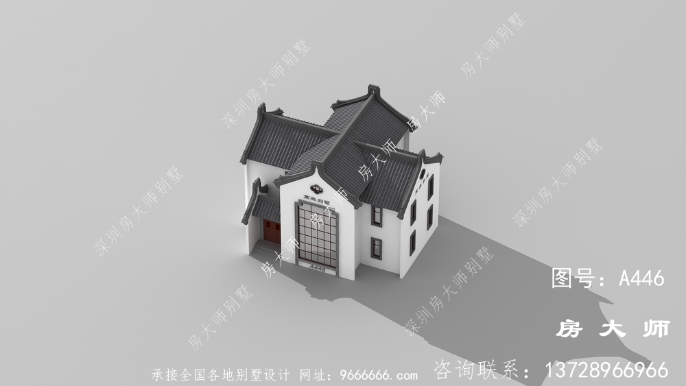 设计超完美的中式风格别墅效果图