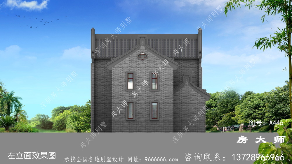 设计超完美的中式风格别墅效果图