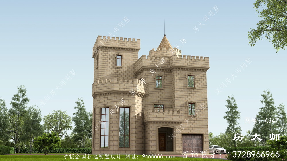 布局很实用的西式城堡别墅