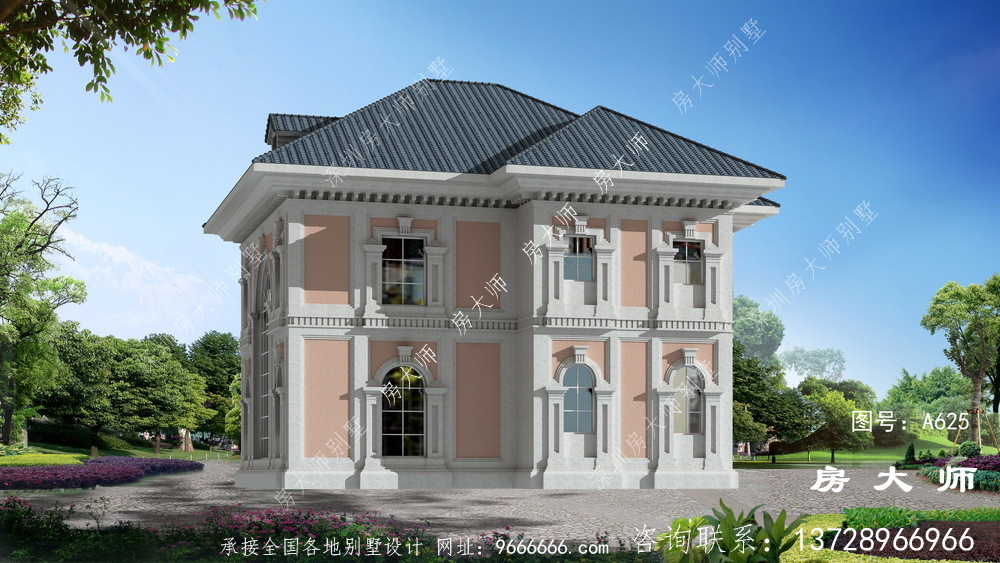法式风格别墅,农村别墅设计效果图