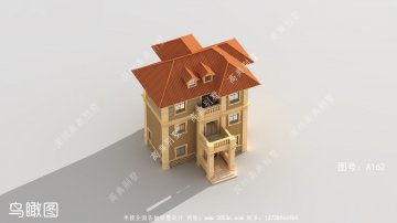 新型农村独栋简欧三层别墅设计图