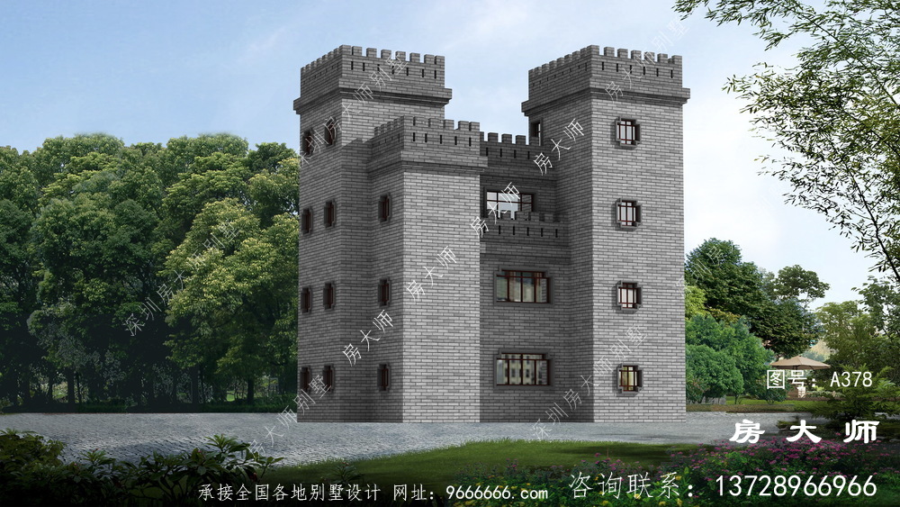 精致又实用的农村中式城堡别墅