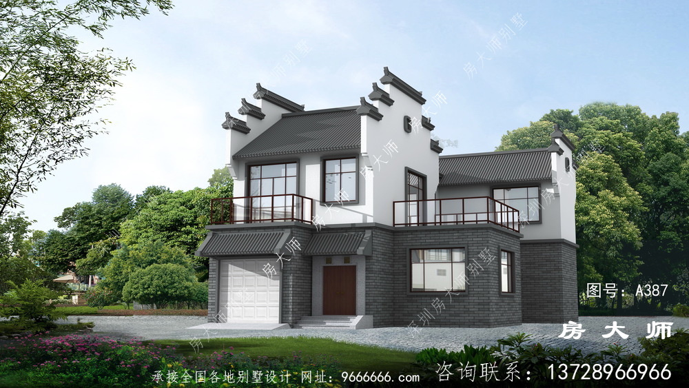 传统中国风，新中式别墅设计效果图