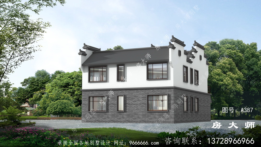 传统中国风，新中式别墅设计效果图