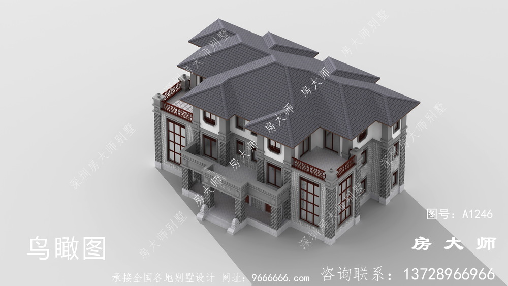中式别墅效果图，值得要建房的你收藏