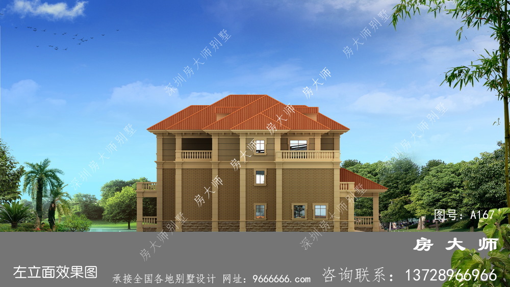 儒雅的法式风格别墅设计效果图