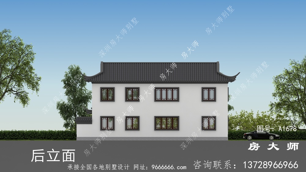 新中式两层苏式别墅设计图