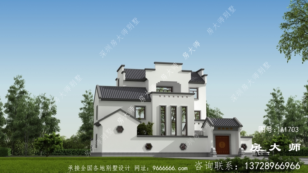新中式徽派别墅，建出大豪宅的感觉