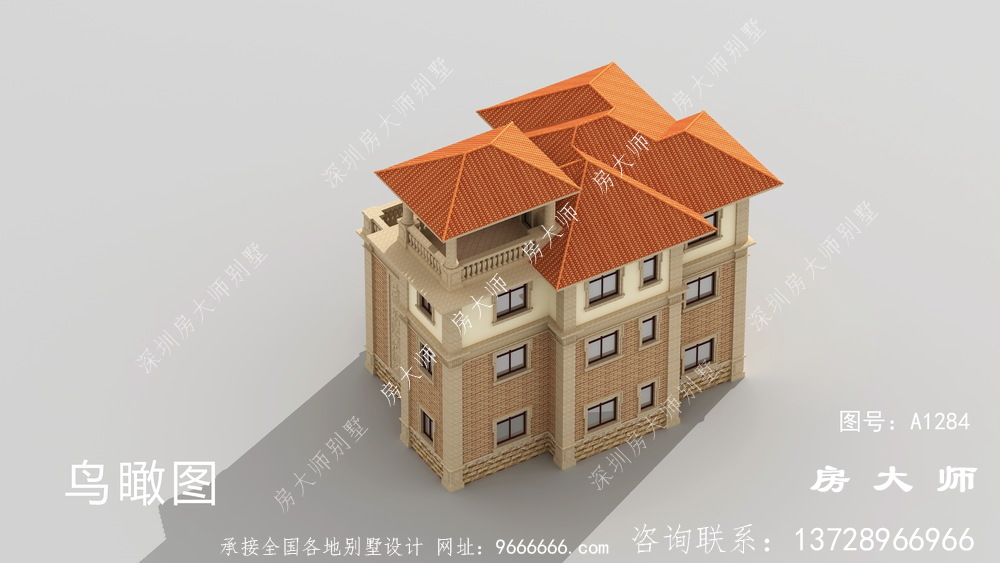 占地131平三层别墅设计图，小户型房子建造房屋户型