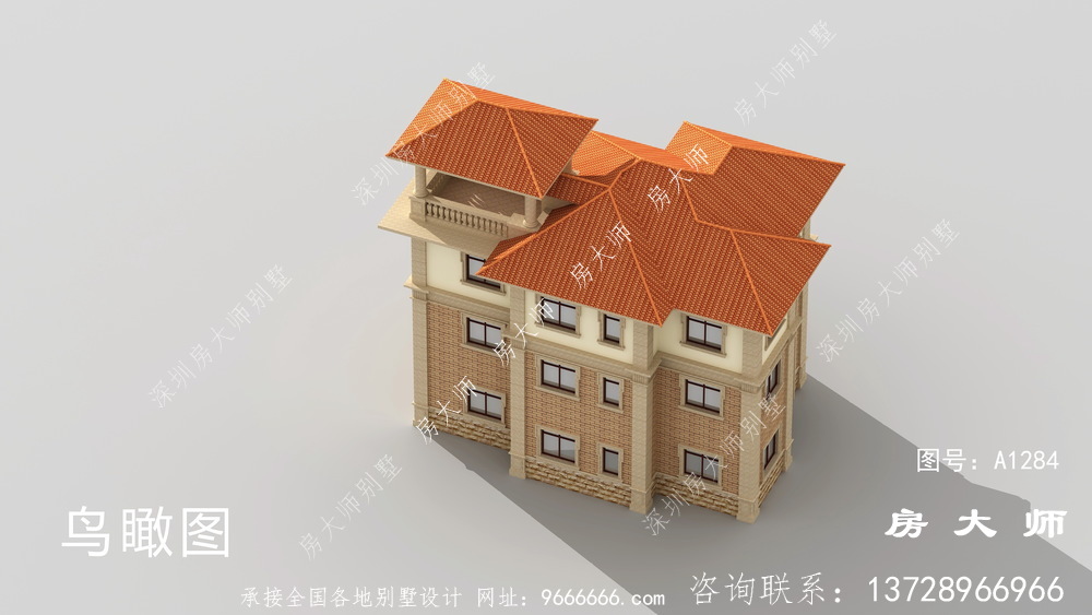 占地131平三层别墅设计图，小户型房子建造房屋户型