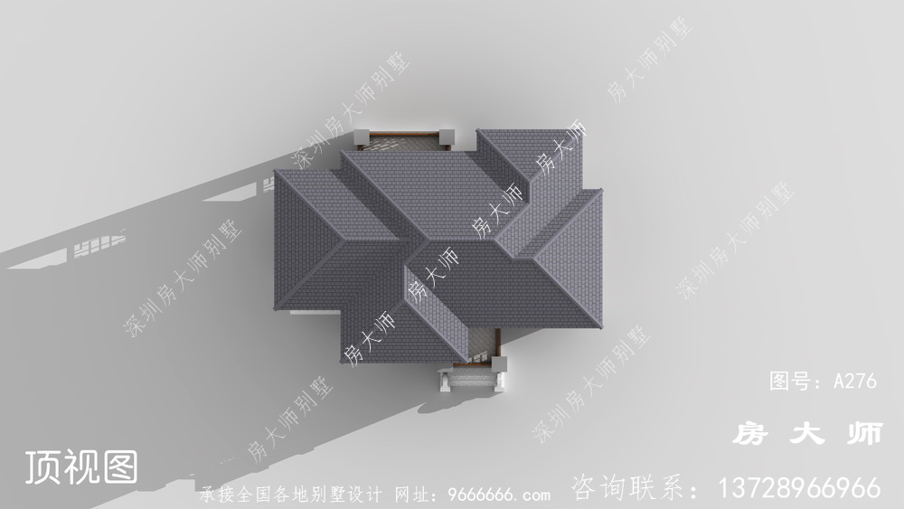 新中式经典三层独栋别墅设计效果图