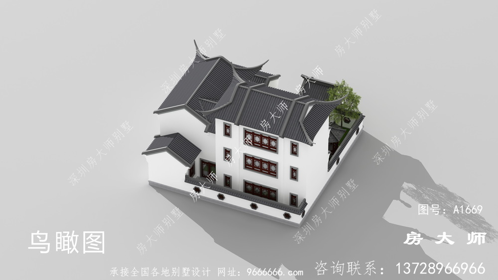 新中式苏式园林别墅设计图纸
